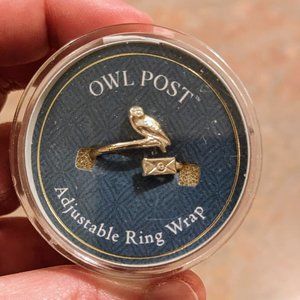 Alex and Ani Harry Potter Owl Post Ring Wrap - Sterling Silver, Adjustable